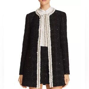 Alice + Olivia | EUC - Andreas Tweed Crystal Trim Jacket - Size S/P